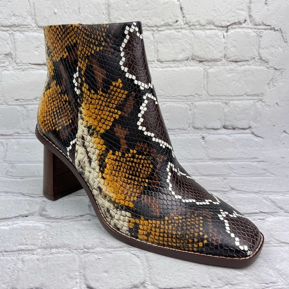 NWOB Gibson & Latimer Vina Snake Embossed Booties - Picture 6 of 12